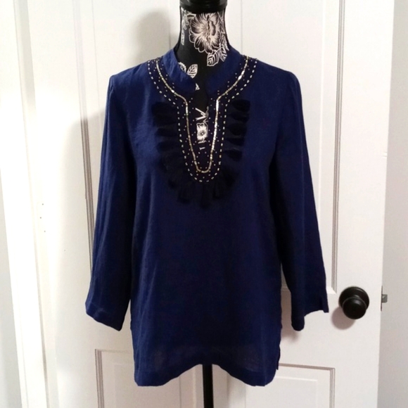 Lilly Pulitzer Tops - 🌊HTF Lilly Pulitzer🌊 - Ameila Island Linen Tunic